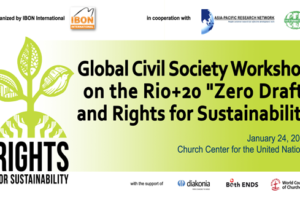 Global Civil Society Workshop on the Rio+20
