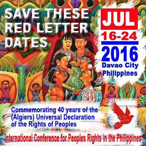 You are currently viewing International Conference for Peoples’ Rights in the Philippines