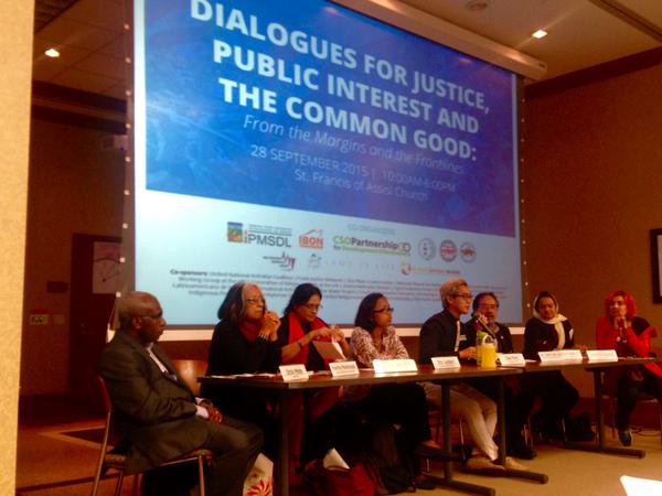 Dialogues for justice, public interest and the common good: CPDE side event at the UN Summit