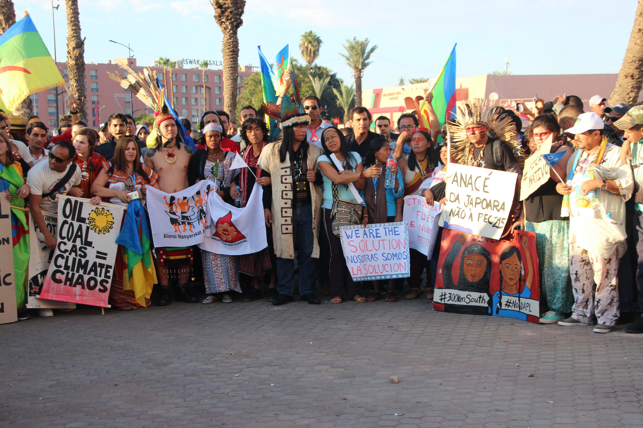 Thousands troop to the Kasbah as climate talks enter 2nd week