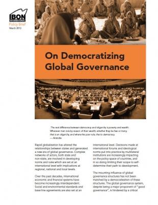 On Democratizing Global Governance
