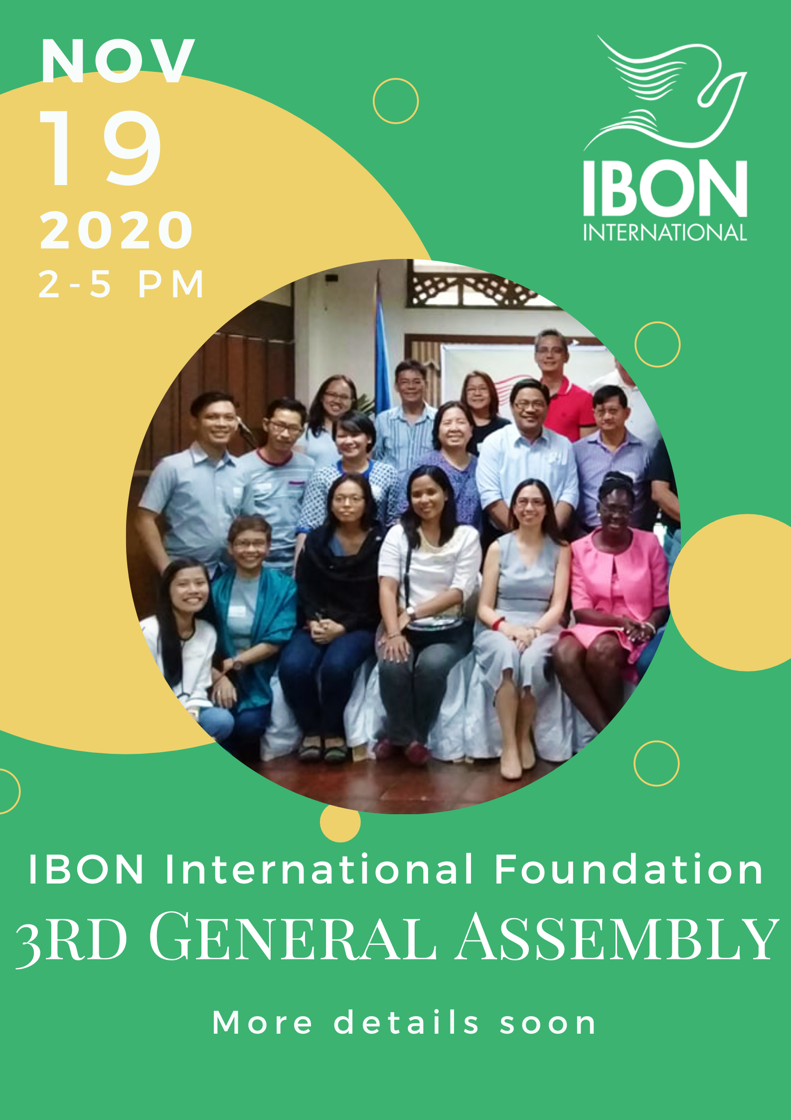 IBON International Foundation 3rd General Assembly (19 November)