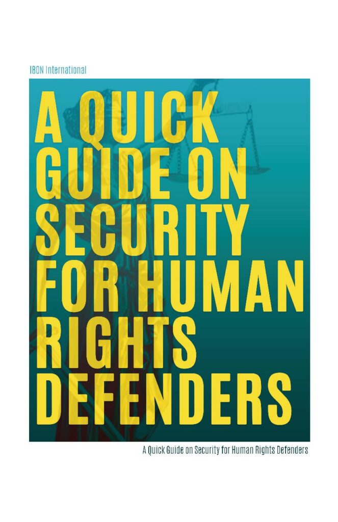 UPDATED / A Quick Guide On Security For Human Rights Defenders - IBON ...