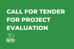 Call for Tender for Project Evaluation