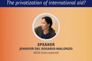 Webinar / Blended finance: The privatization of international aid? (March 31)