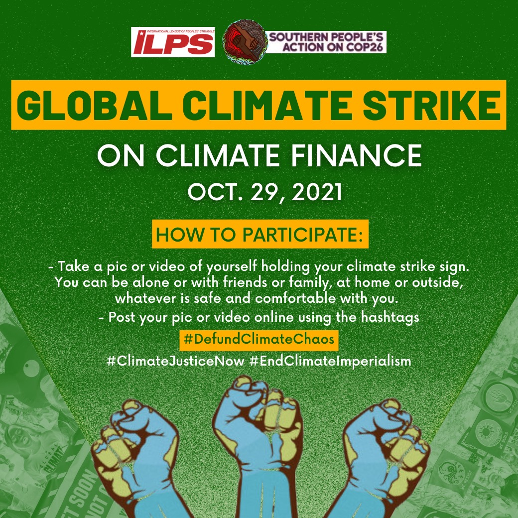Global Climate Strike for a Just Climate Finance (October 29)