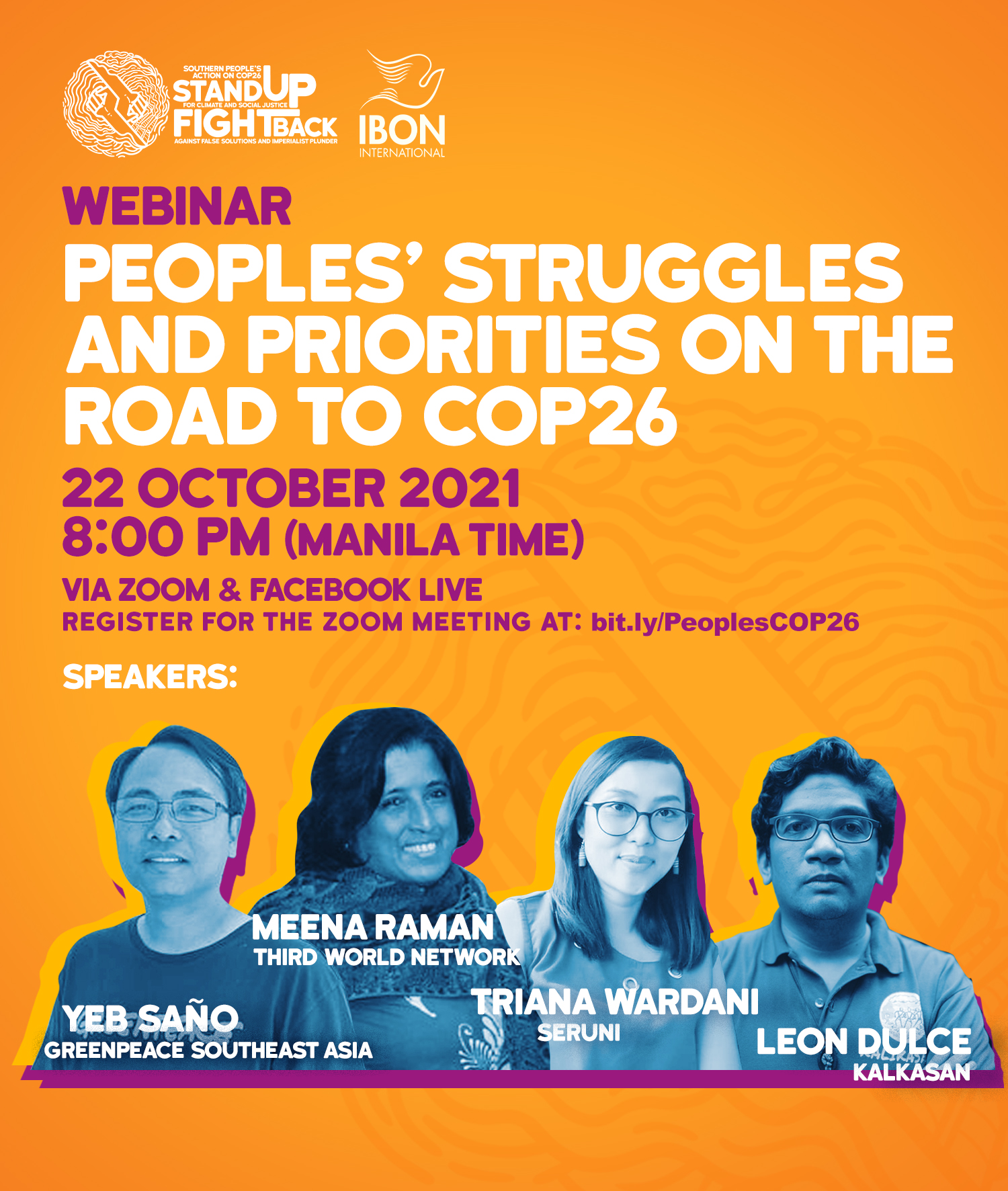 Peoples’ Struggles and Priorities on the Road to COP26 (October 22)