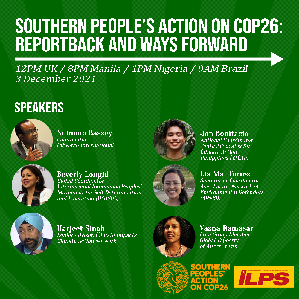 You are currently viewing COP26: Report back and Ways Forward (December 3)