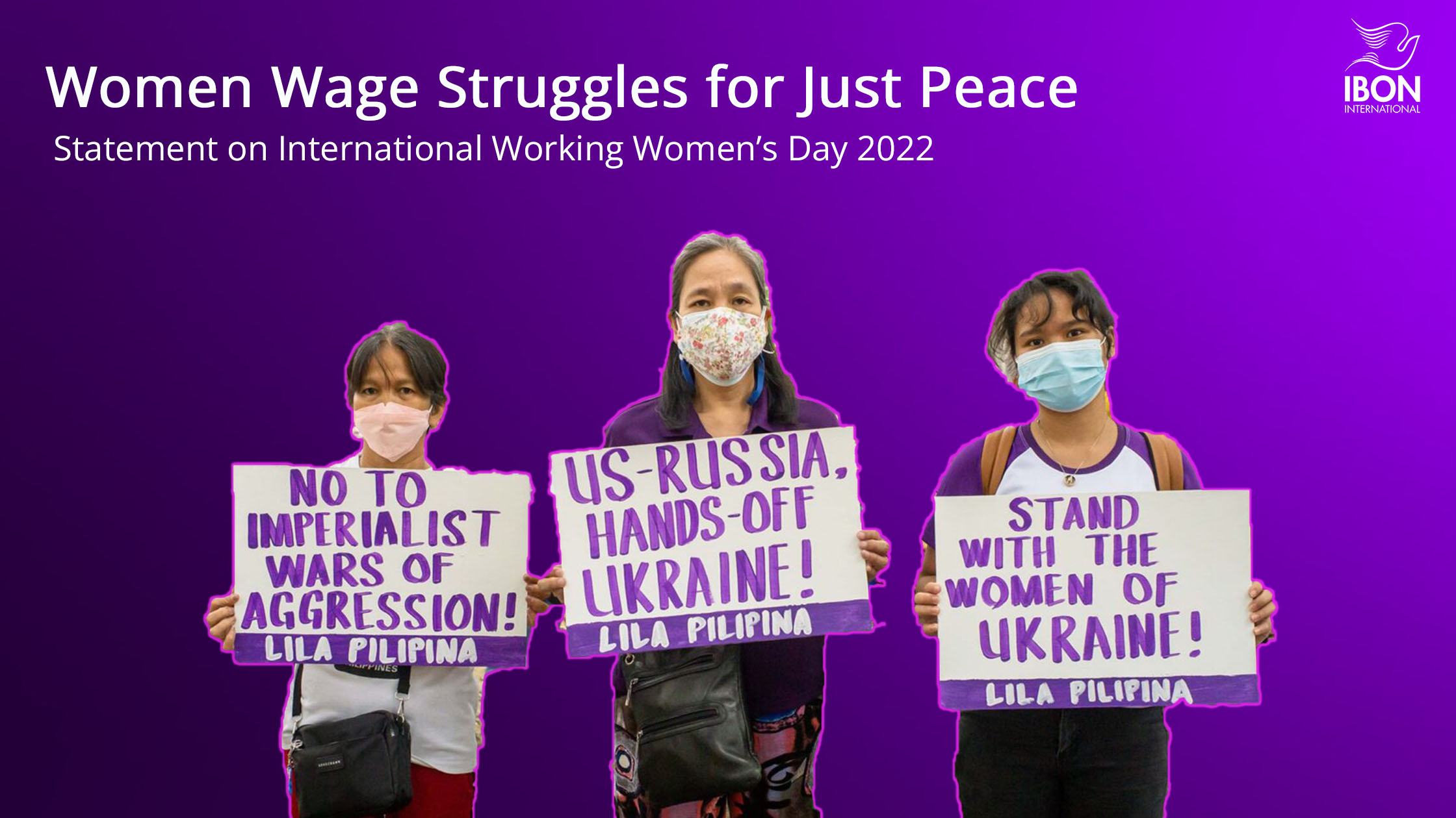 Women wage struggles for just peace