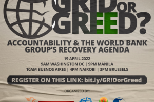 [FORUM] GRID or Greed? Accountability and the World Bank Group’s recovery agenda