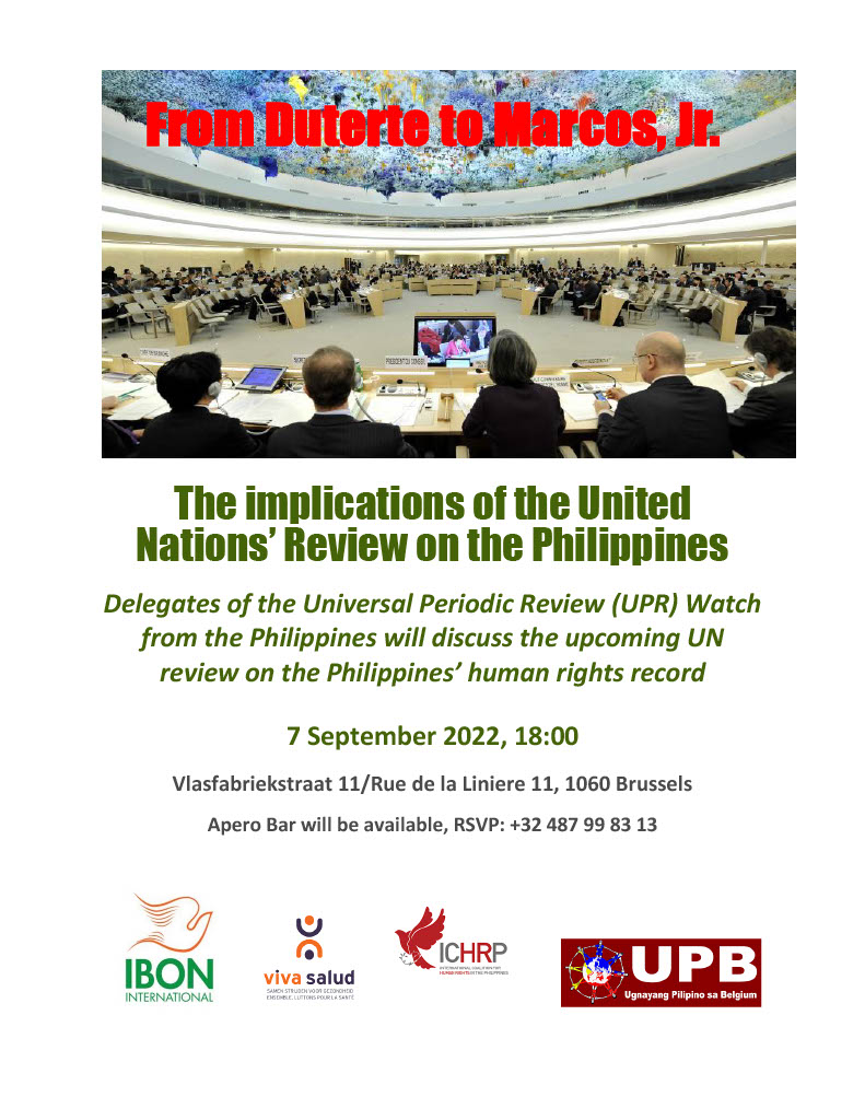 You are currently viewing [EVENT] From Duterte to Marcos, Jr.: The implications of the United Nations Review on the Philippines
