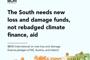 The South needs new loss and damage funds, not rebadged climate finance, aid