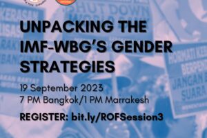 [WEBINAR] Unpacking the IMF-WBG’s Gender Strategies