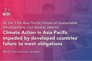 CSOs assert at APFSD: Climate action in Asia Pacific impeded by developed countries’ failure to meet obligations