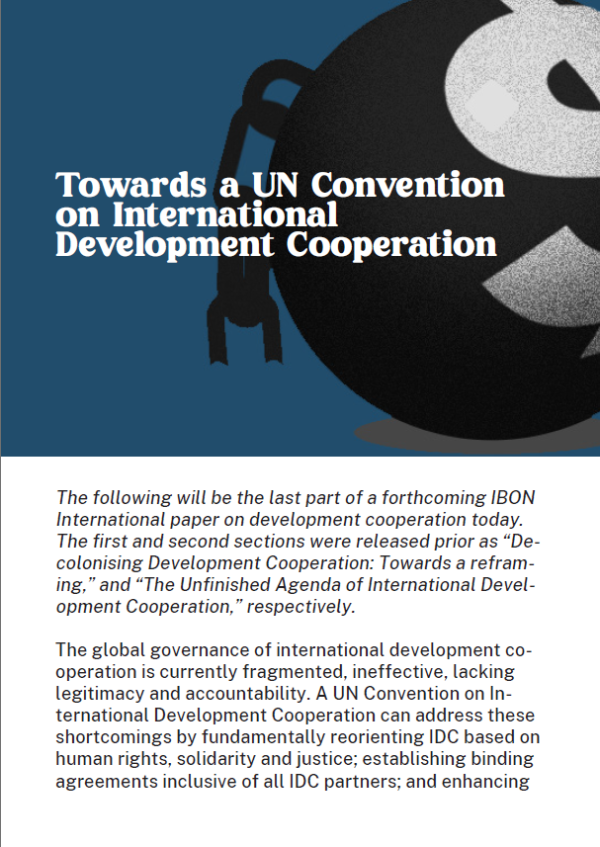 Towards a UN Convention on International Development Cooperation