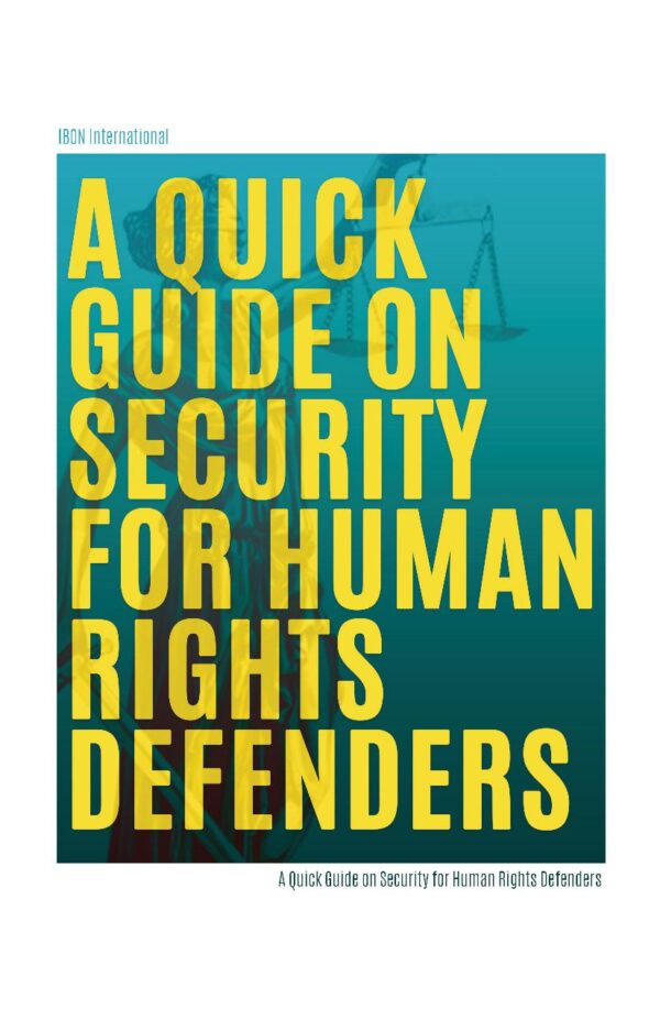 UPDATED / A Quick Guide on Security for Human Rights Defenders