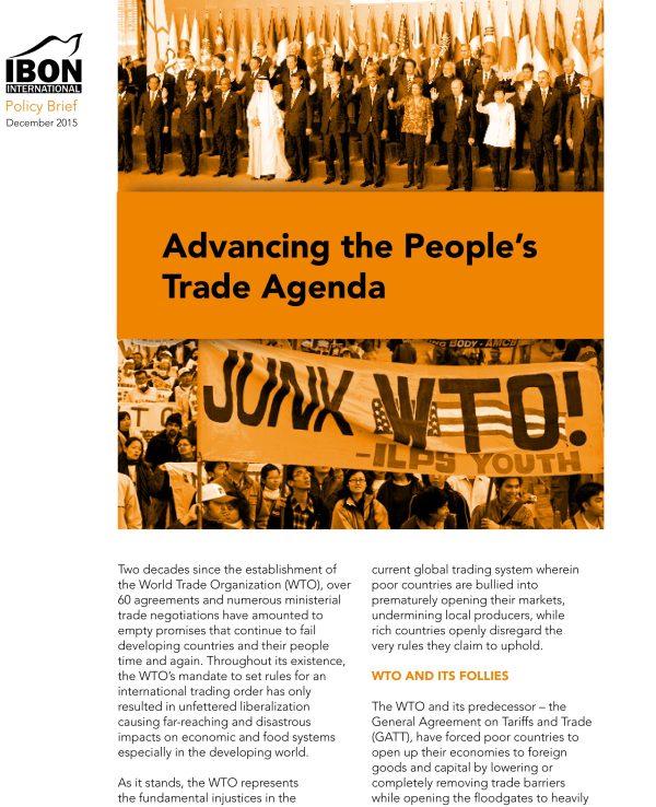 Advancing the People’s Trade Agenda